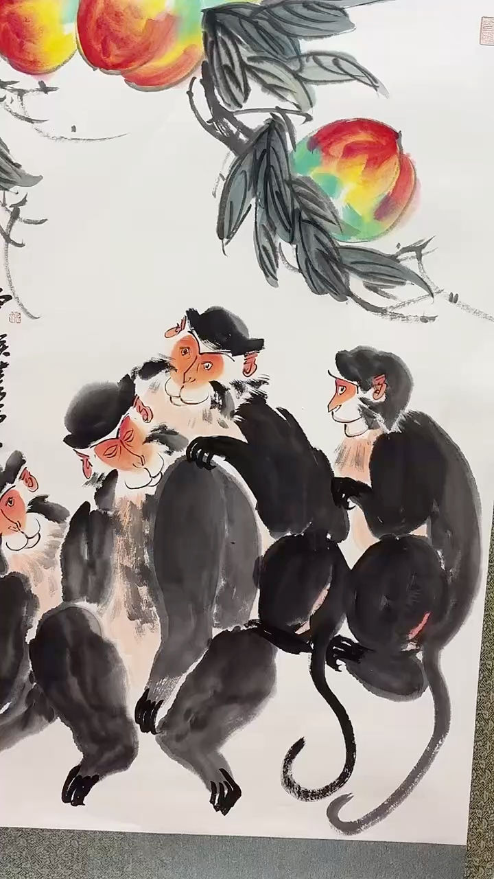 国画王冠人国画作品8pc