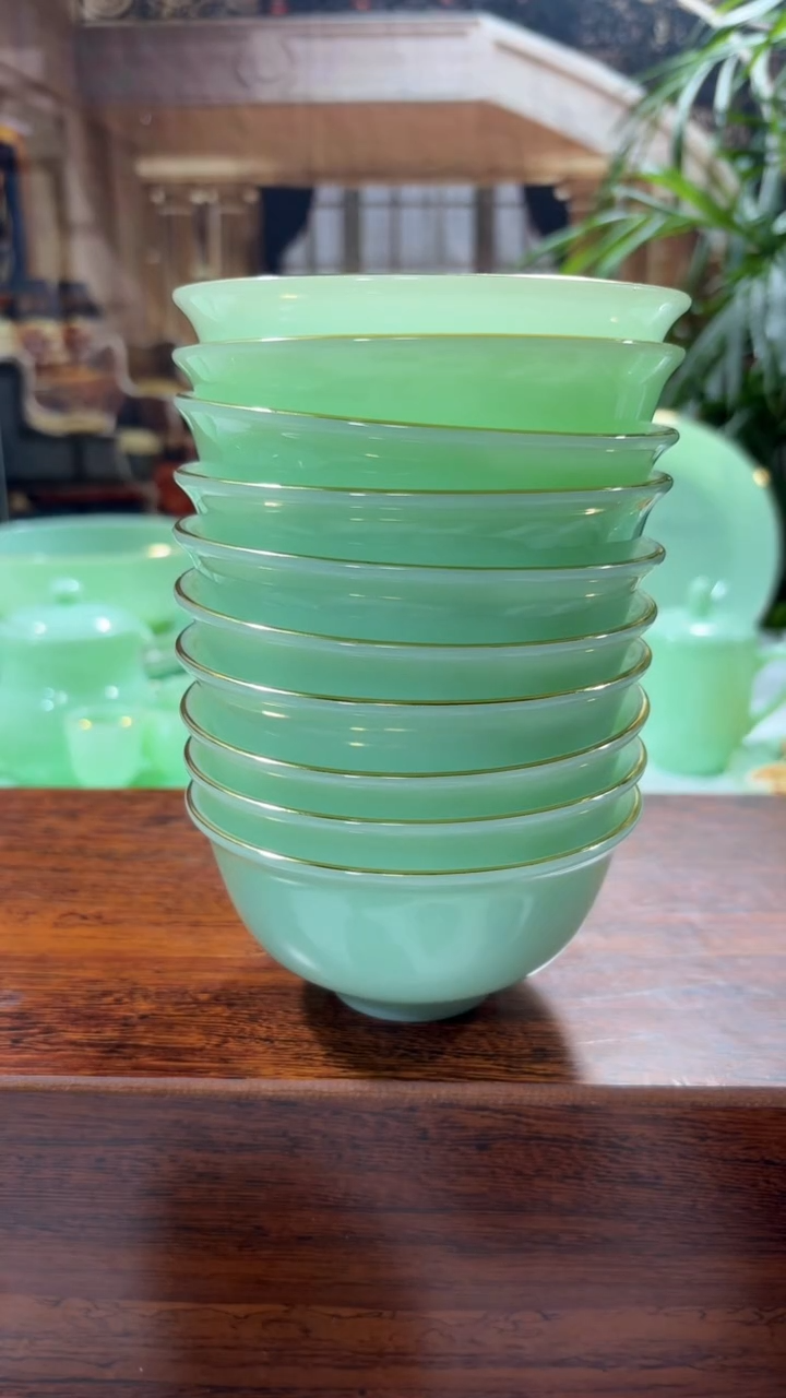 【闪购商品】..4.5英寸玉瓷碗10个口径11.5厘米 