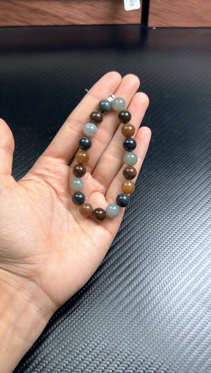 未镶嵌手串和田玉若羌微色差卡10 