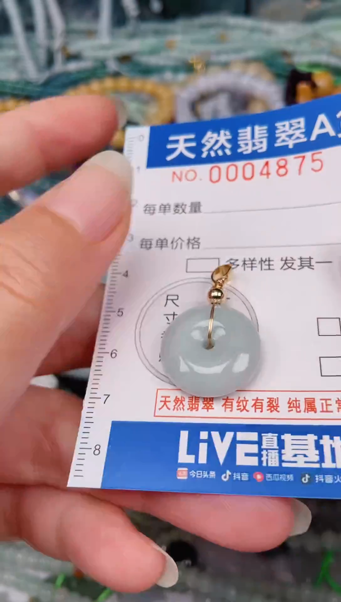 颈饰未镶嵌翡翠00004875