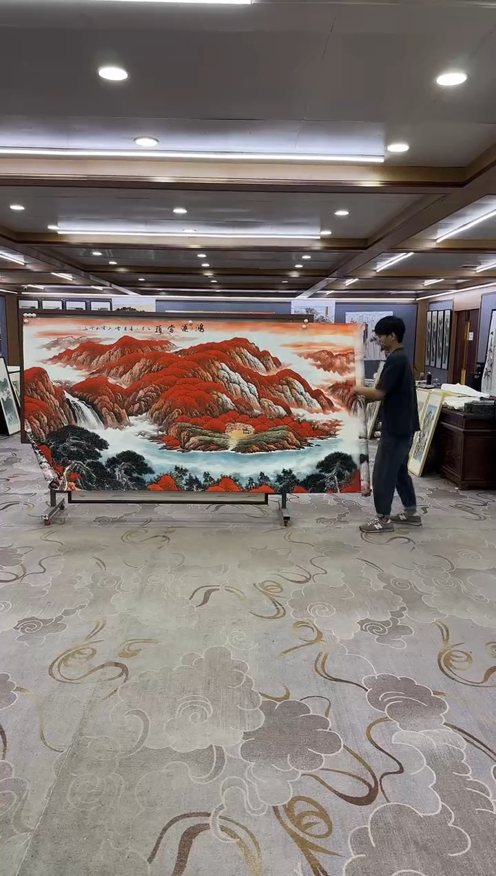 绘画绘画Y-刘雪红-小丈二-山水画