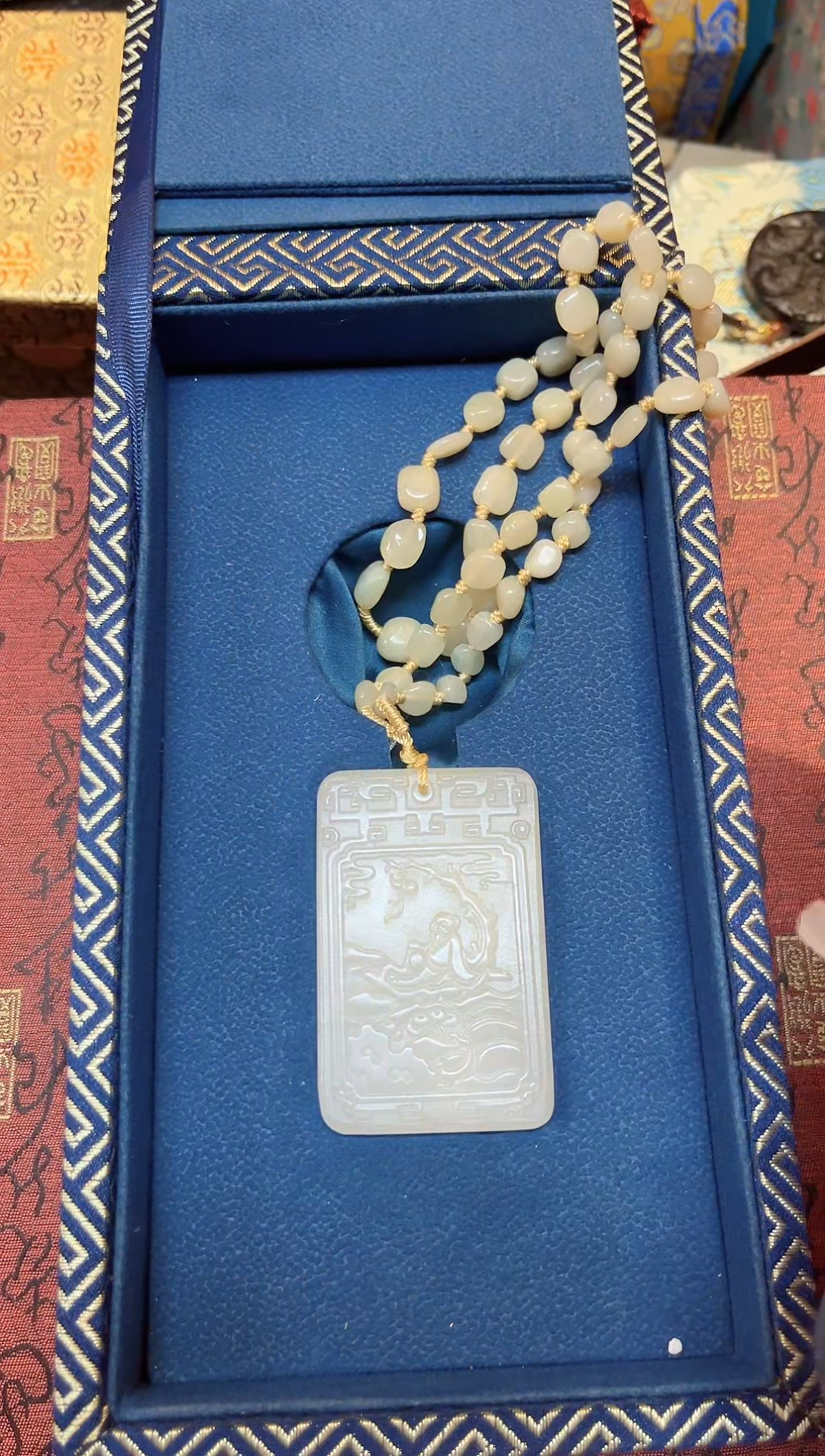 【闪购商品】和田玉玉牌未镶嵌和田玉挂件子冈牌L104