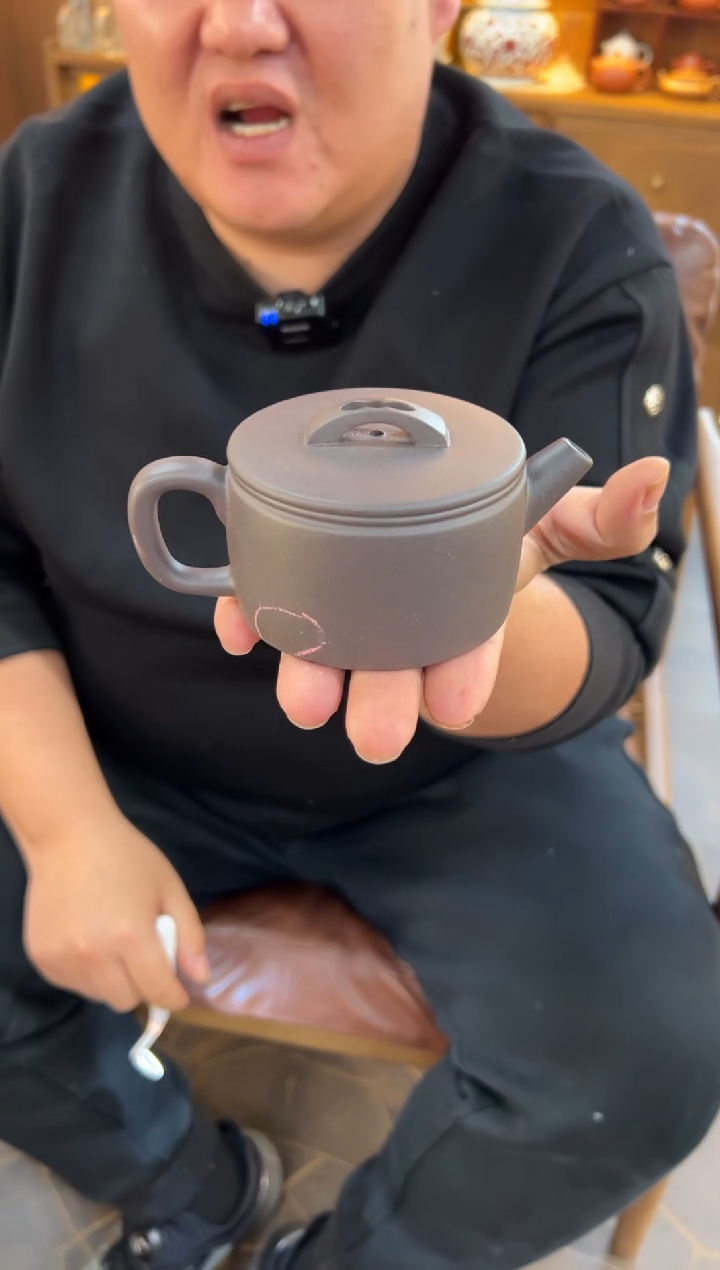 【闪购商品】紫砂茶壶【头哥手工壶】汉瓦天青泥