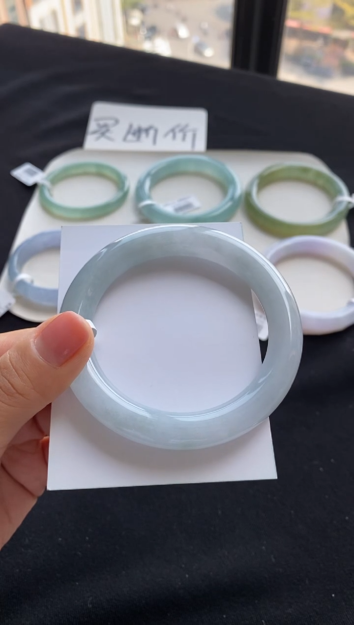 【闪购商品】翡翠手镯（圆镯）未镶嵌56圆条--不退不换