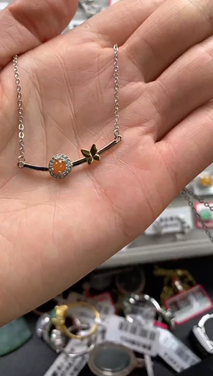 【闪购商品】翡翠戒指银S925镶嵌111111   1