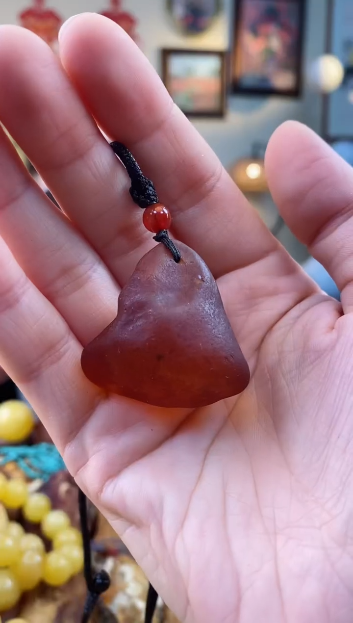 【闪购商品】琥珀颈饰未镶嵌吊坠