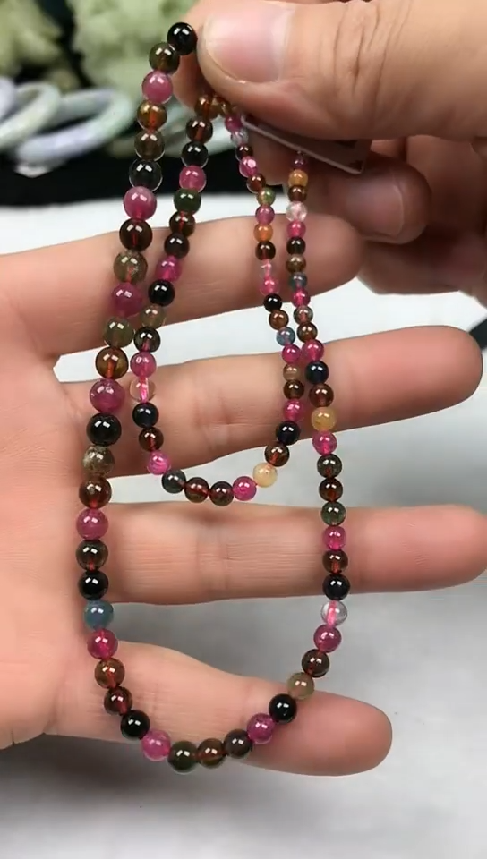 【闪购商品】碧玺手串未镶嵌塔链【拍二发一否不发货】