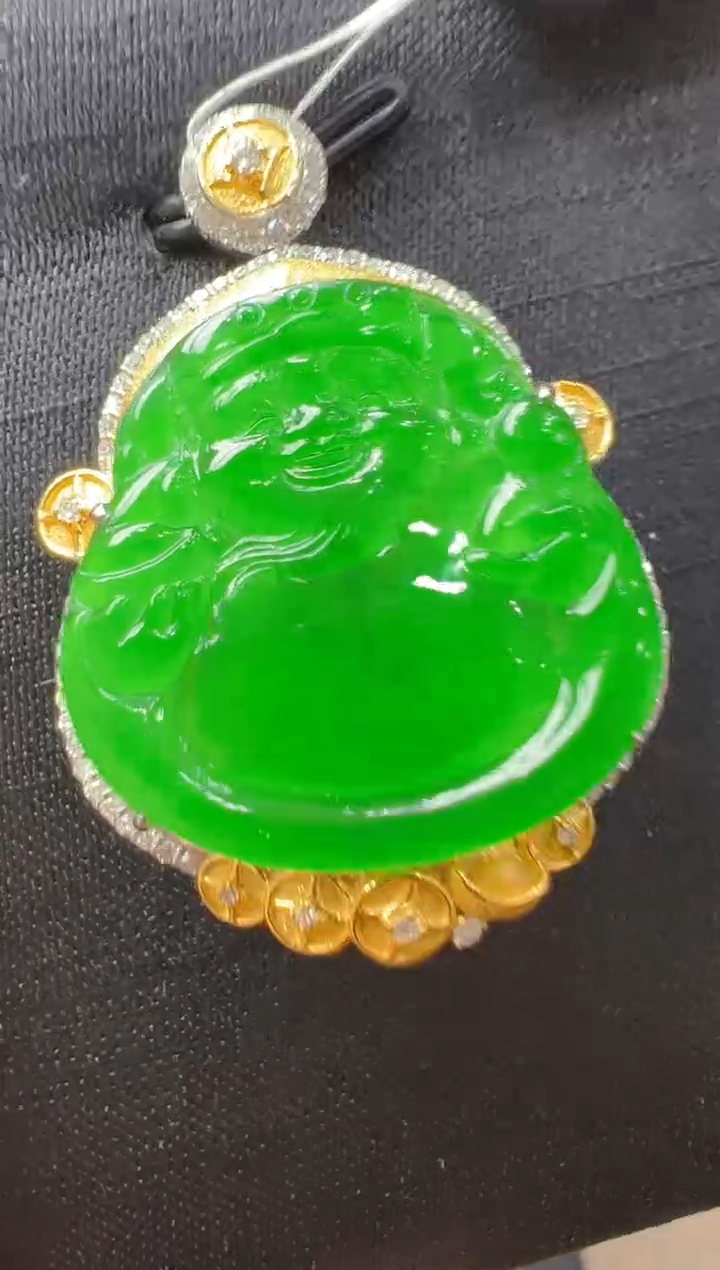 【闪购商品】翡翠吊坠(不含链)18K金镶嵌多样性团购发一件