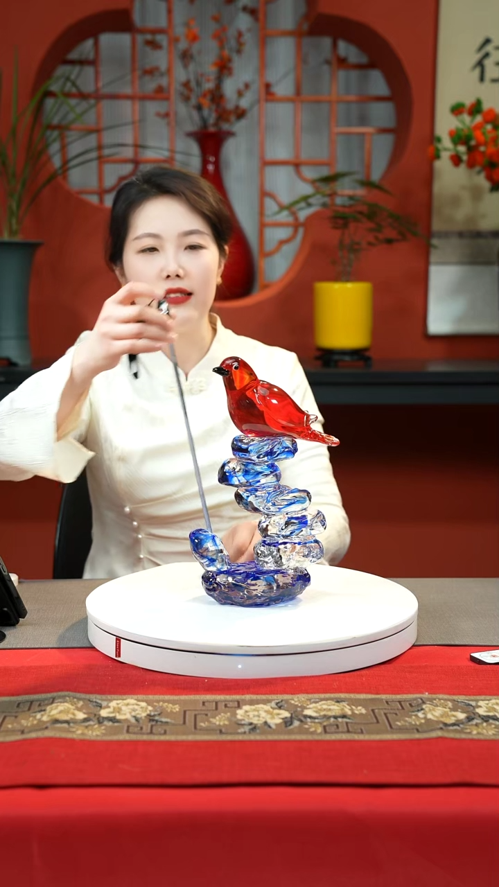 琉璃手工艺品雀鸟