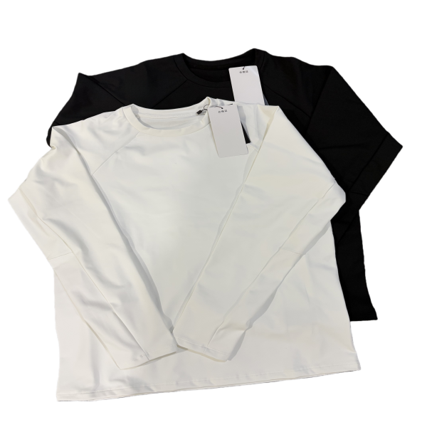 男士内里加绒三岔口长袖T恤