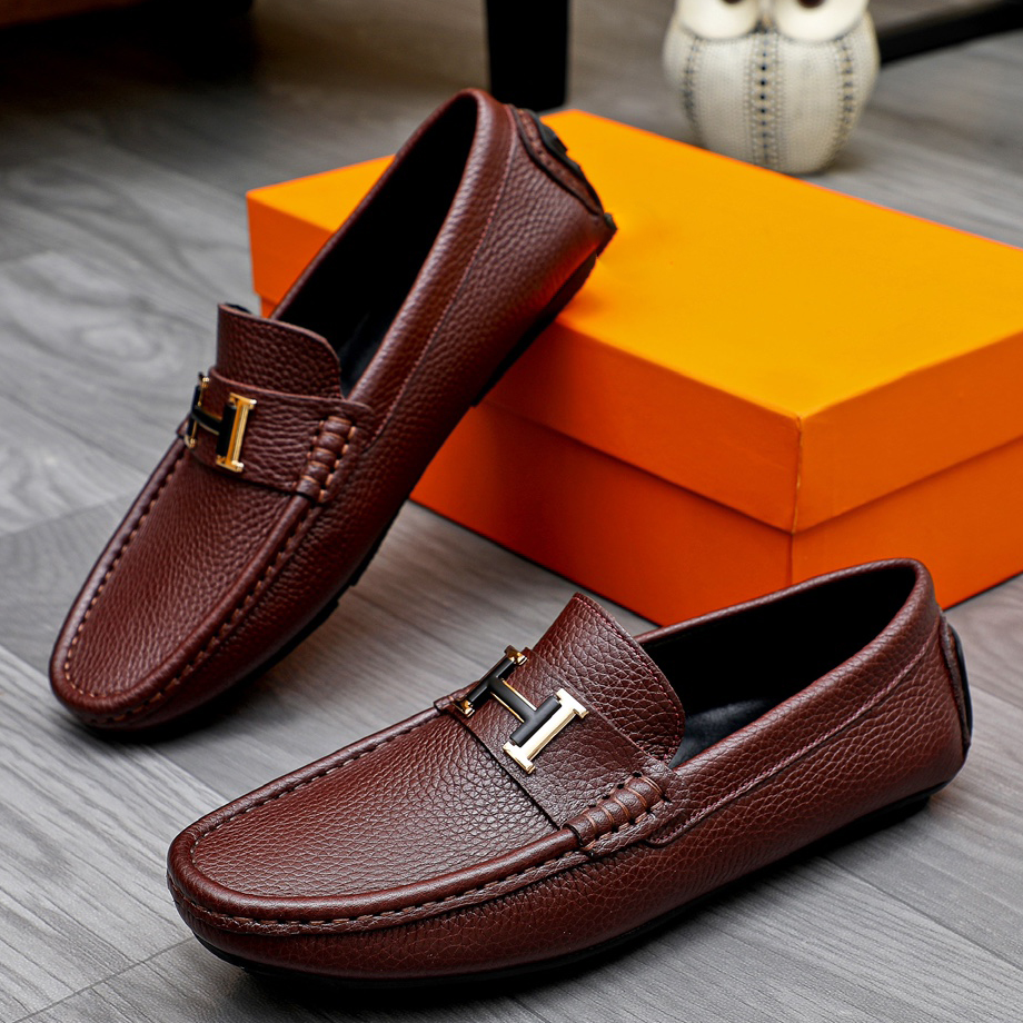 男款豆豆鞋软皮低帮真皮高档休闲皮鞋2025爆款网红一脚蹬驾车鞋