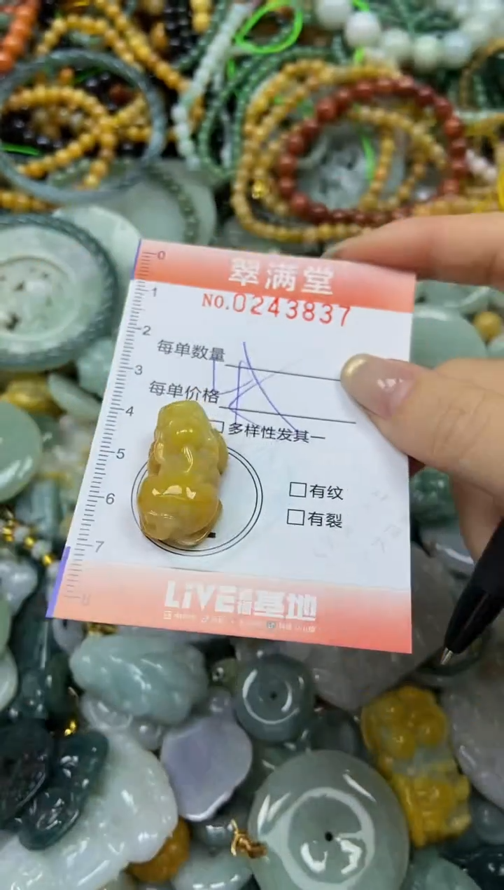 未镶嵌挂件翡翠闪购0243837