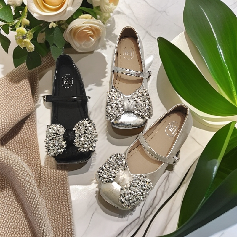 9997微平底鞋单鞋粗跟圆头修面方头乐福鞋浅口夏季蝴蝶结