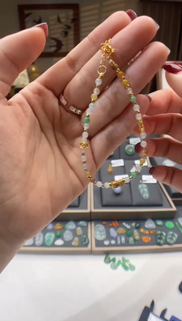 【闪购商品】翡翠手链银S925镶嵌手链