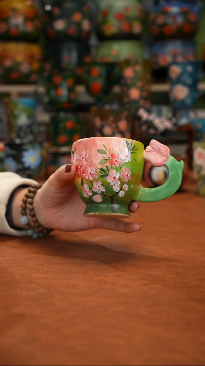 陶瓷油画手绘釉下彩