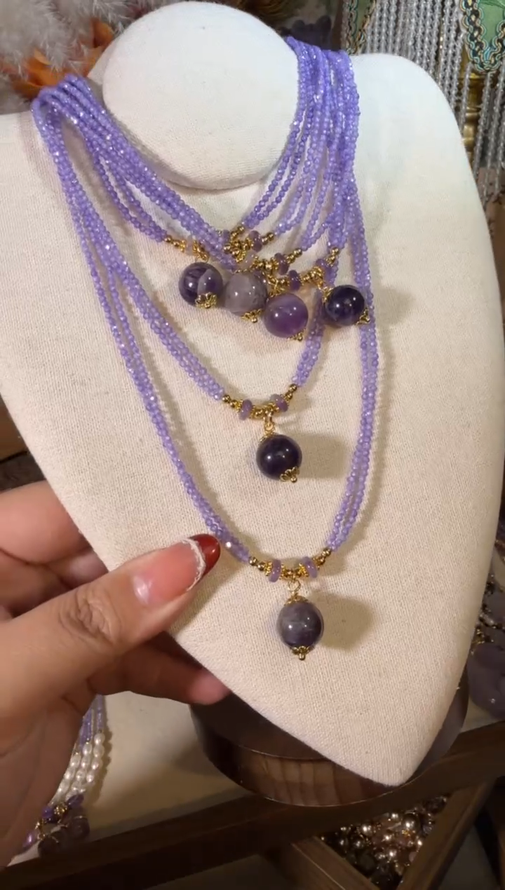 项链未镶嵌紫晶785