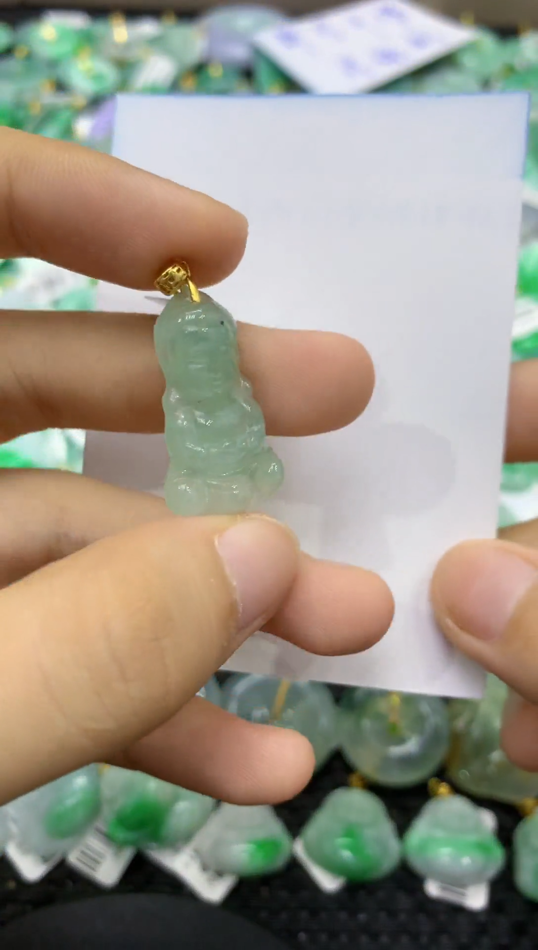 颈饰未镶嵌翡翠天然缅甸翡翠A货