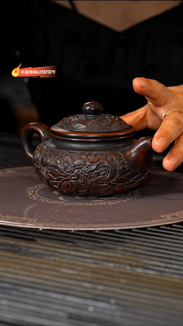 茶壶紫砂宜兴紫砂BYM 柴烧  仿古  