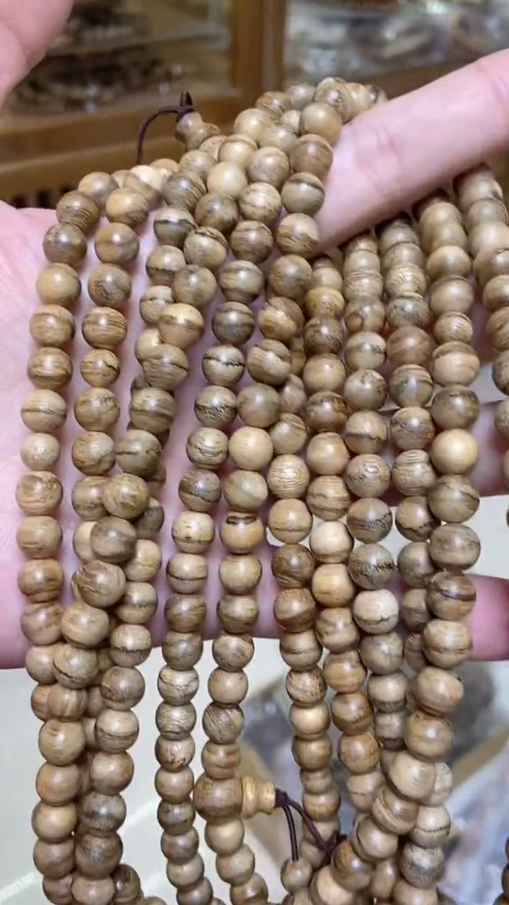 手串沉香达拉干圆珠长串0.7虎皮多样性发其一
