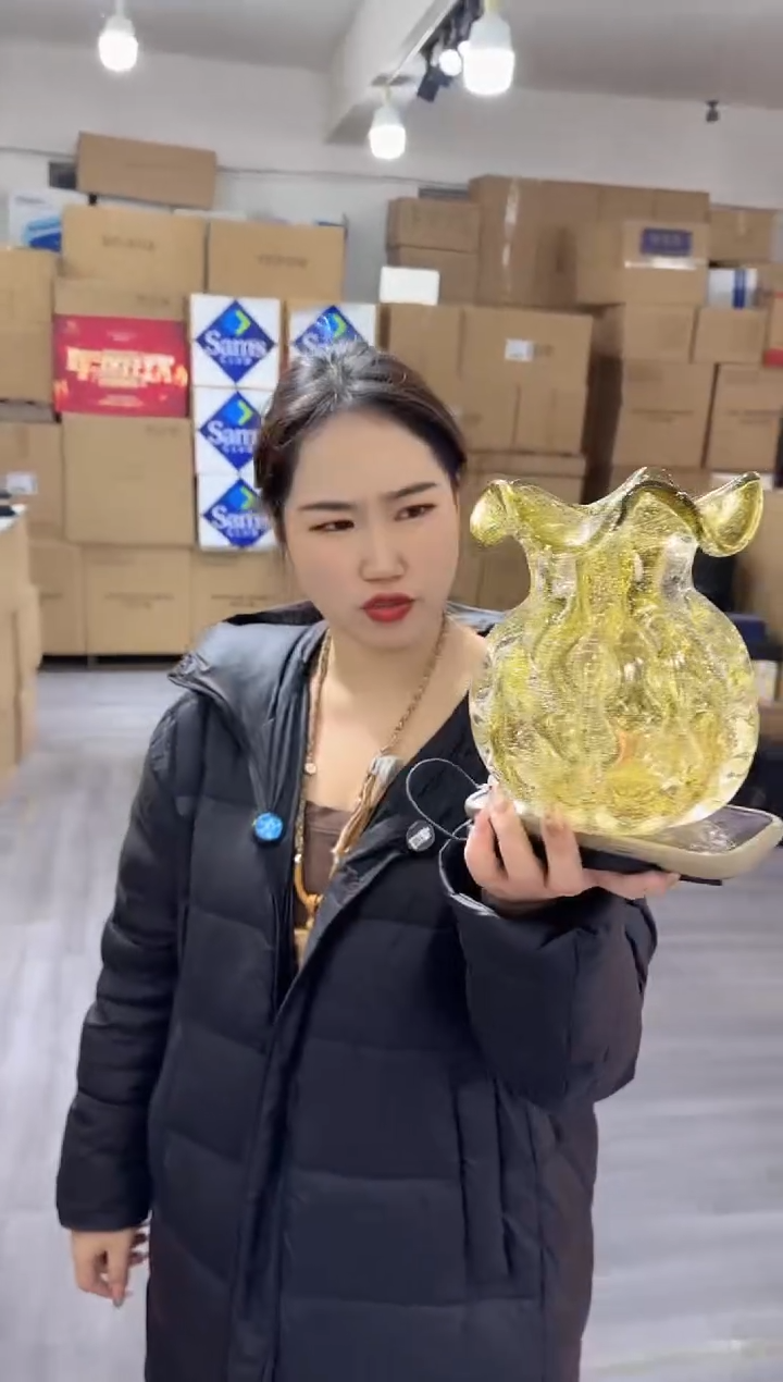 【闪购商品】琉璃昕洋花器X-品30