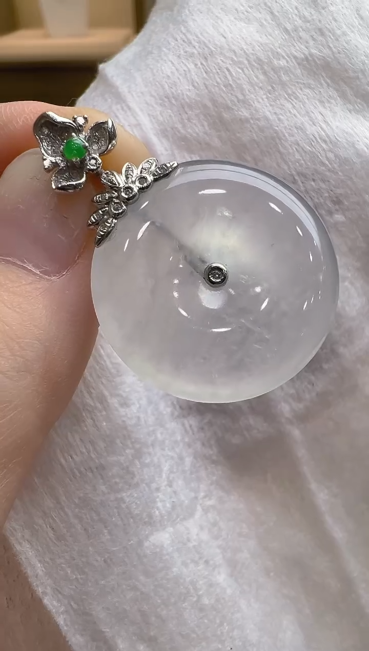 【闪购商品】翡翠吊坠(不含链)18K金镶嵌多样性发货拍一发一