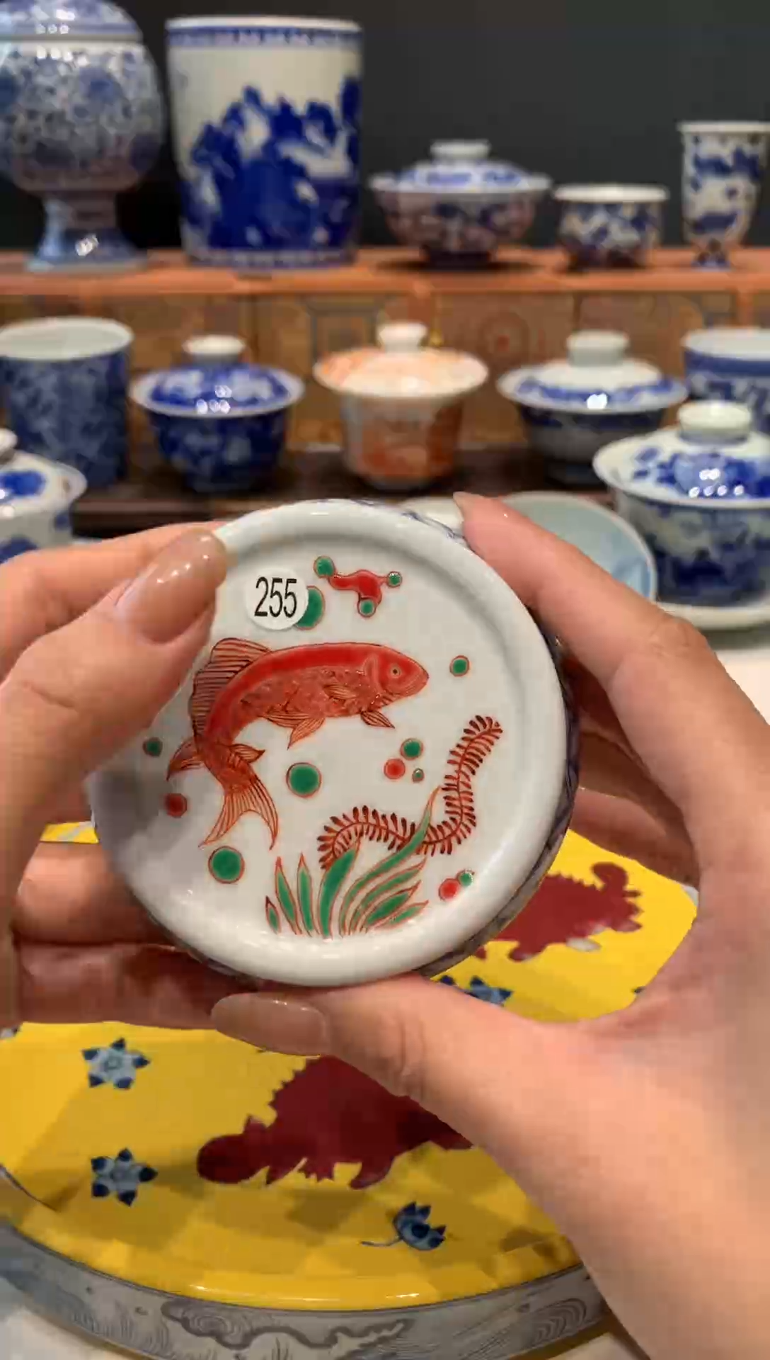 【闪购商品】红绿彩的鱼藻盖置额额