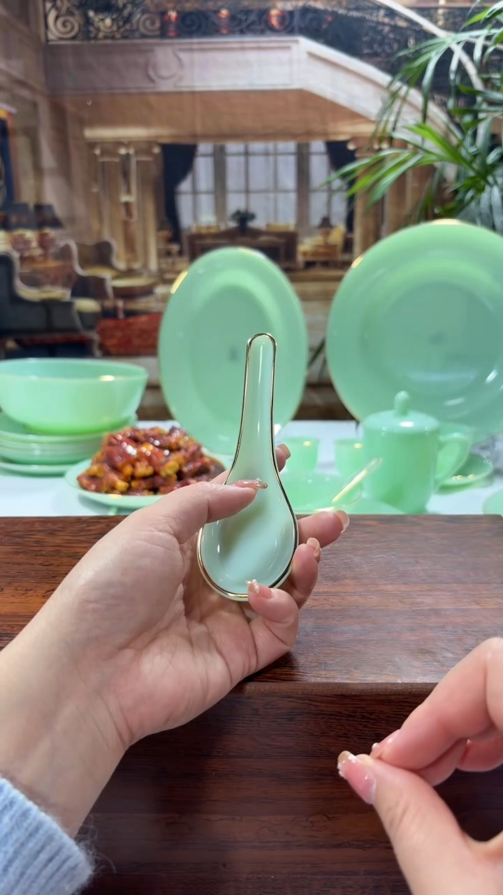 【闪购商品】...小汤勺玉瓷6个  【贝美】