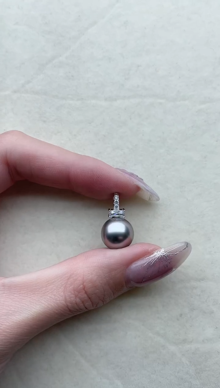 【闪购商品】海水珍珠吊坠银S925镶嵌103