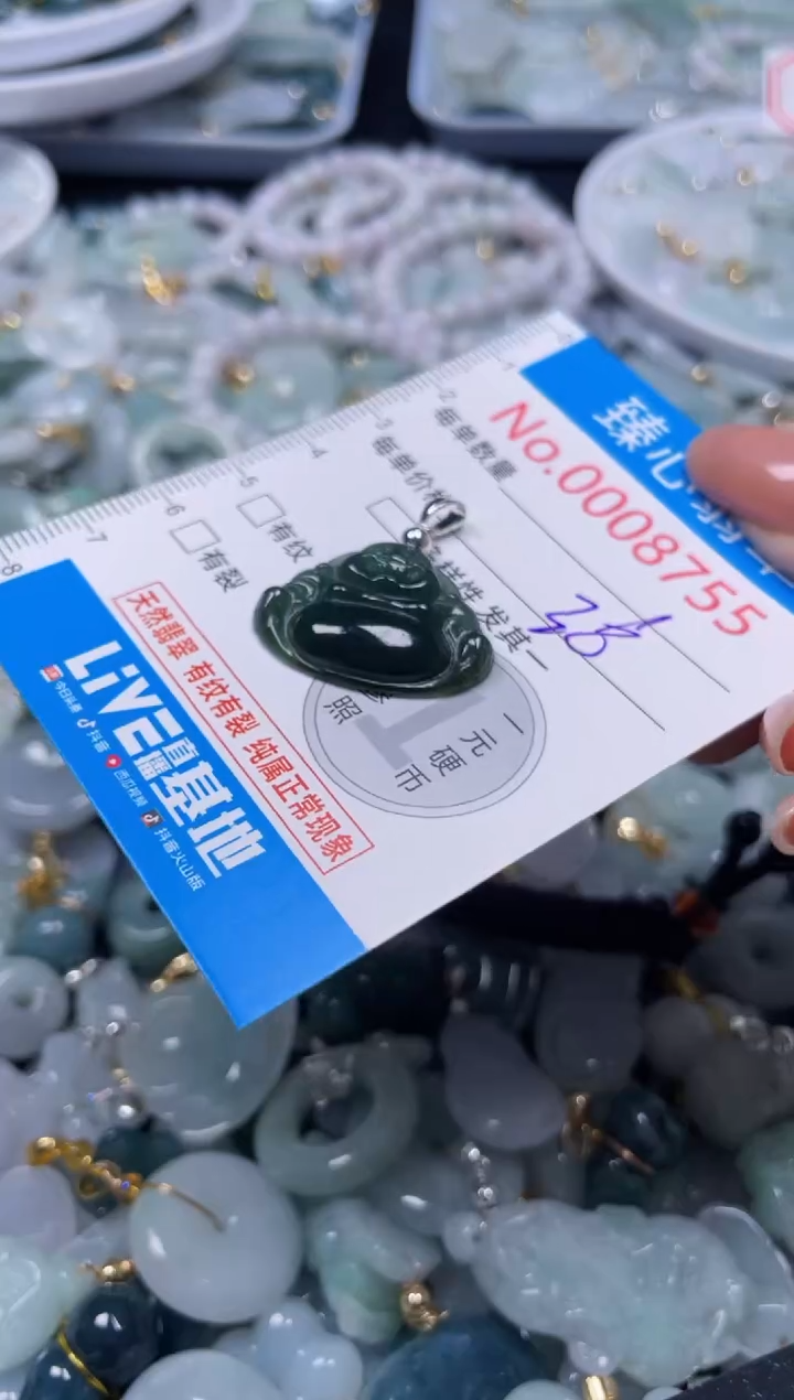 吊坠(不含链)未镶嵌翡翠8755