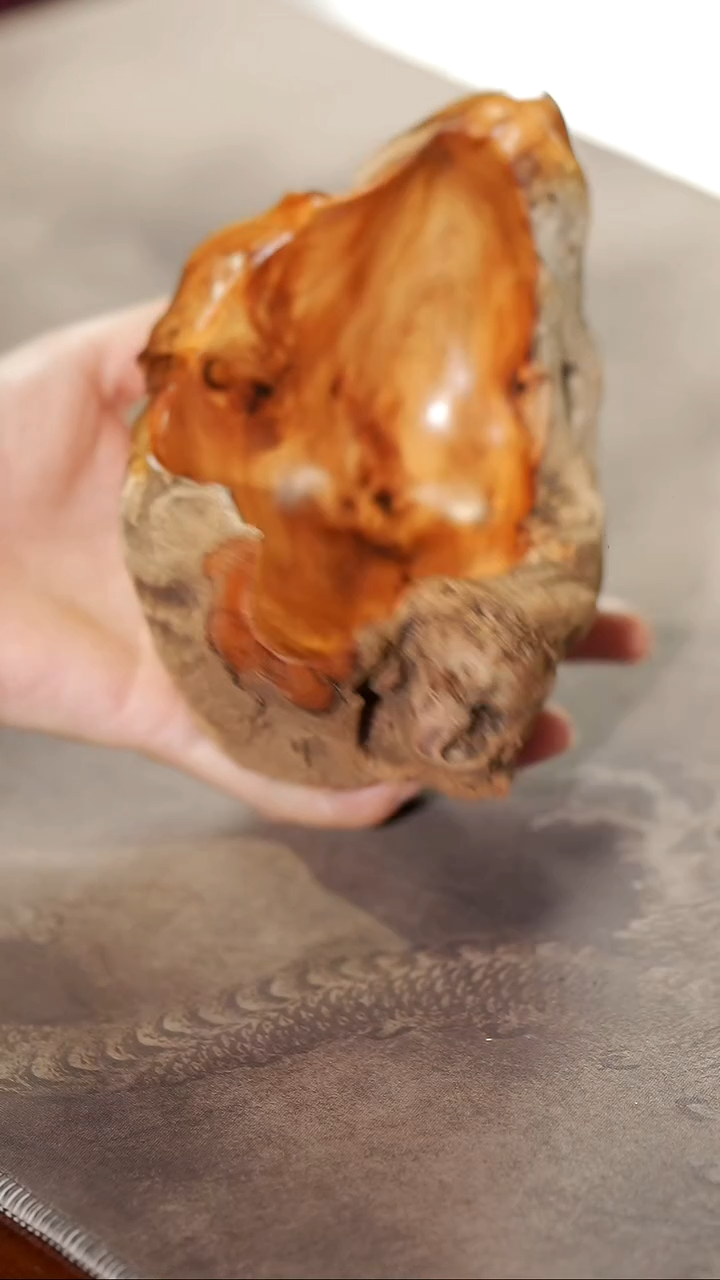 柏木（崖柏）574崖柏陈化黑油料果盘