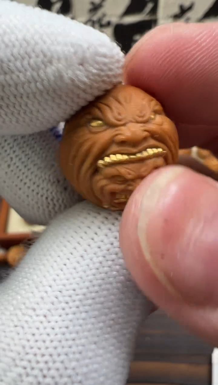 【闪购商品】猴头核桃吊坠猴头雕刻配饰