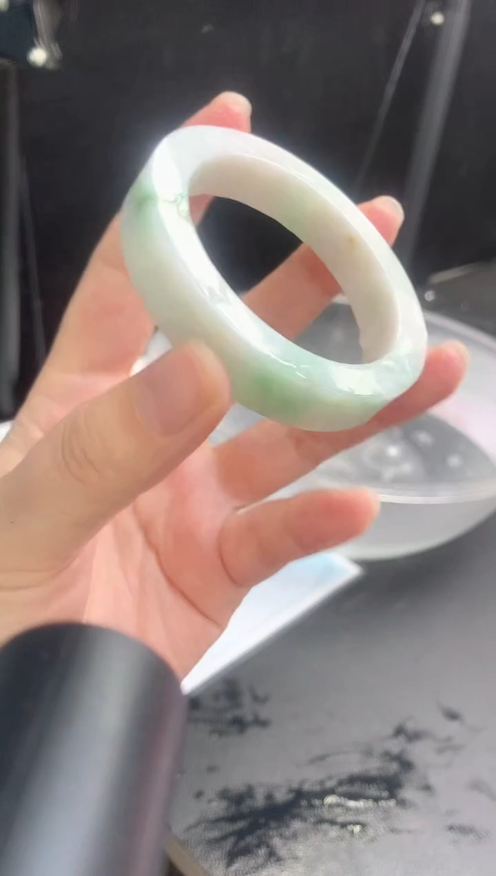【闪购商品】定制翡翠手镯未镶嵌4  53-55正