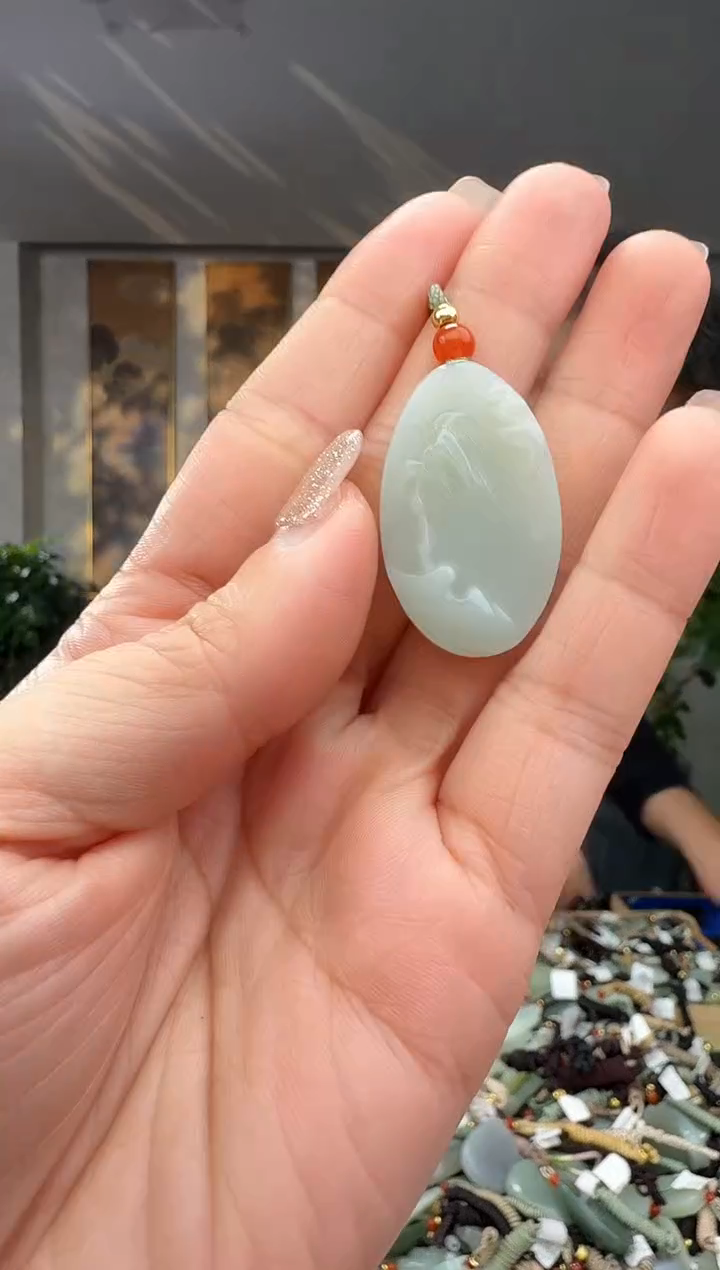 颈饰未镶嵌和田玉拍一发一多样性发货