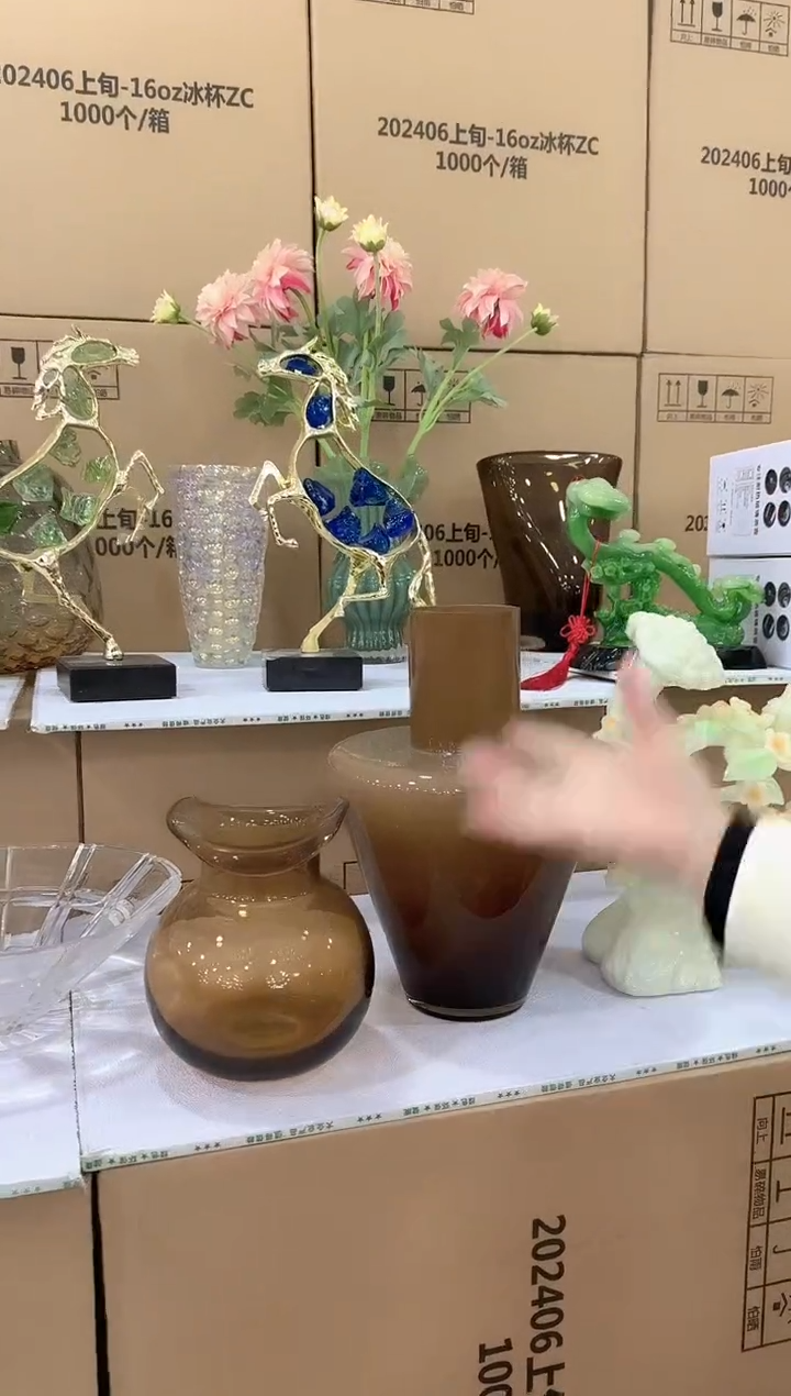 【闪购商品】无铅玻璃甄选花器-e-早29 一对