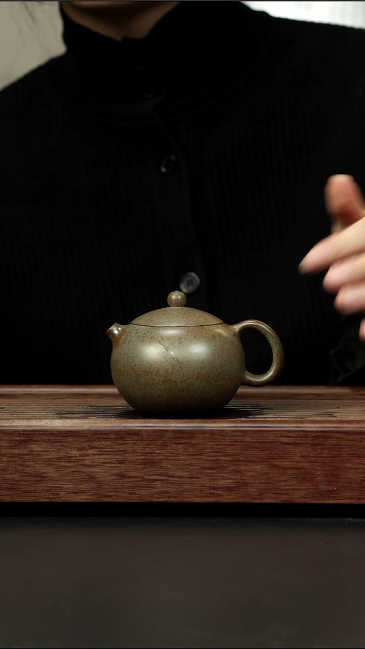 茶壶紫砂蟹壳青柴烧 西施
