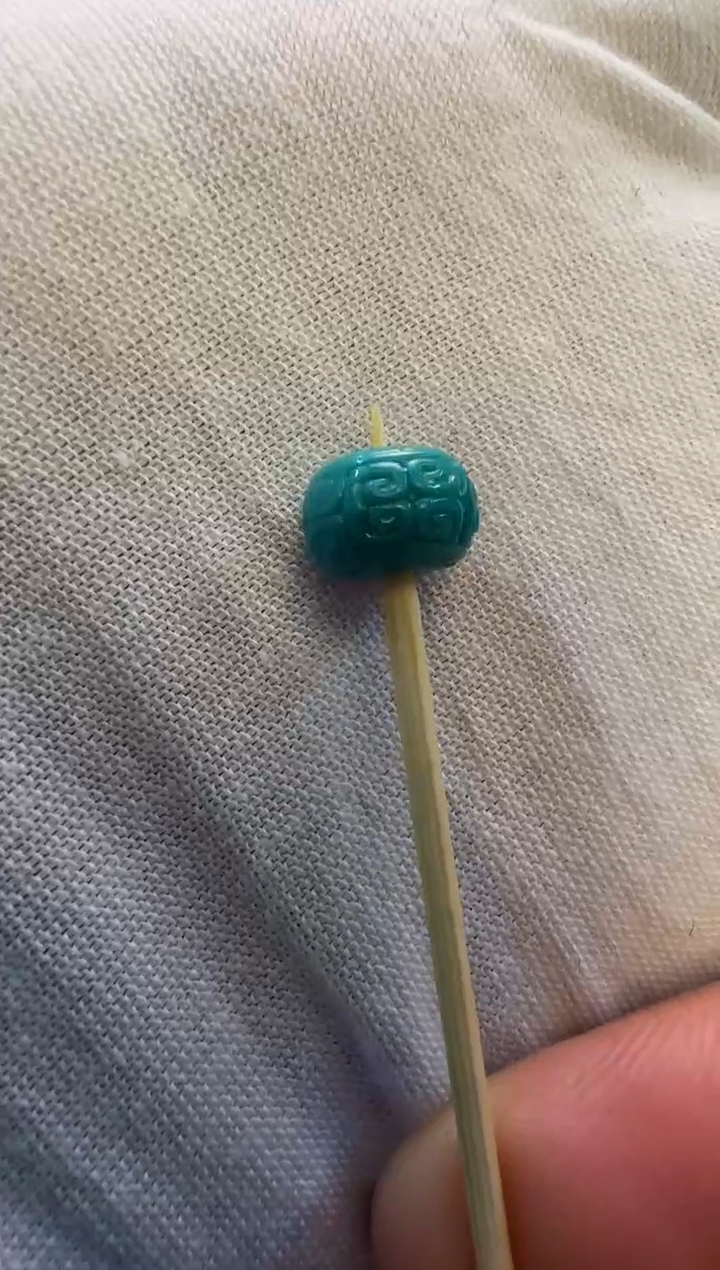 未镶嵌绿松石回纹珠回纹珠