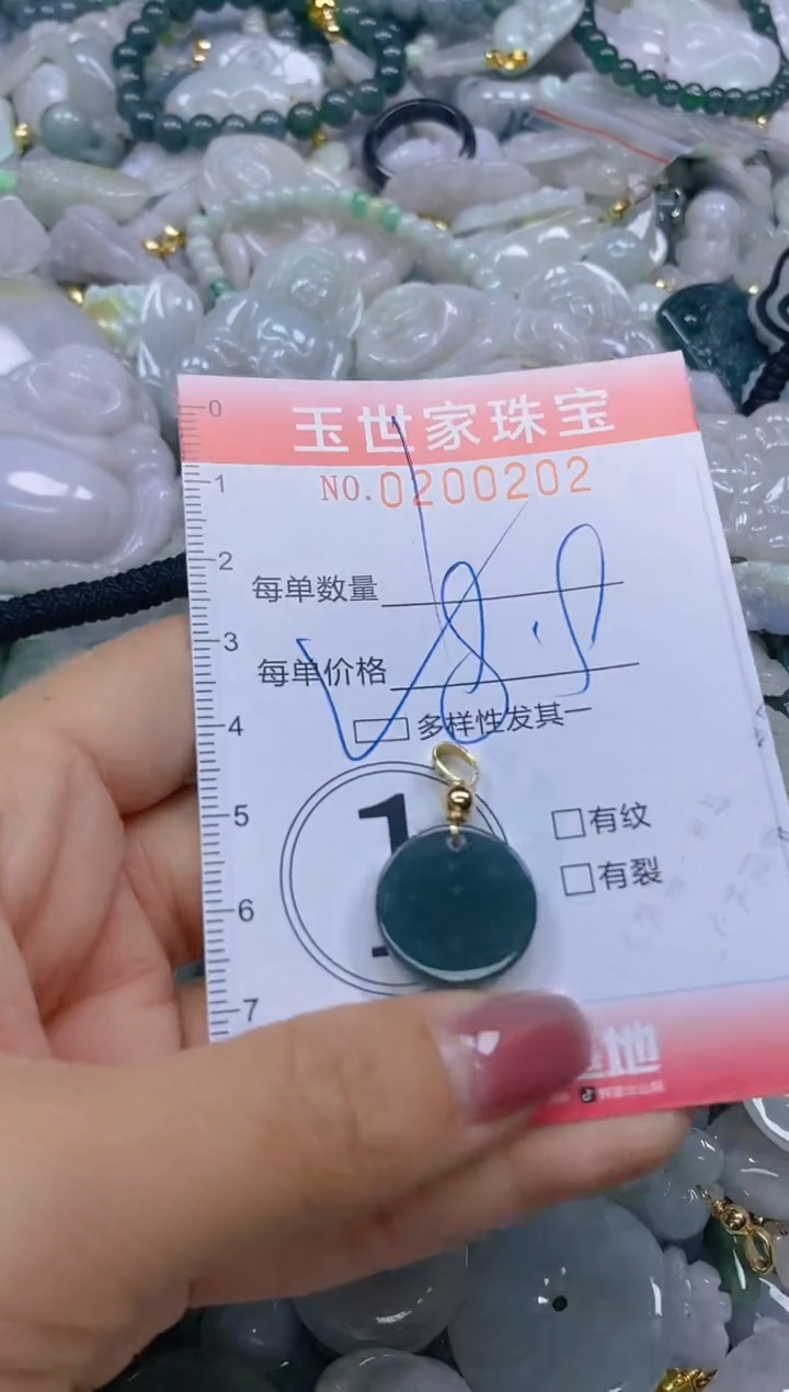 【闪购商品】翡翠颈饰未镶嵌闪购0200202多样性发其一