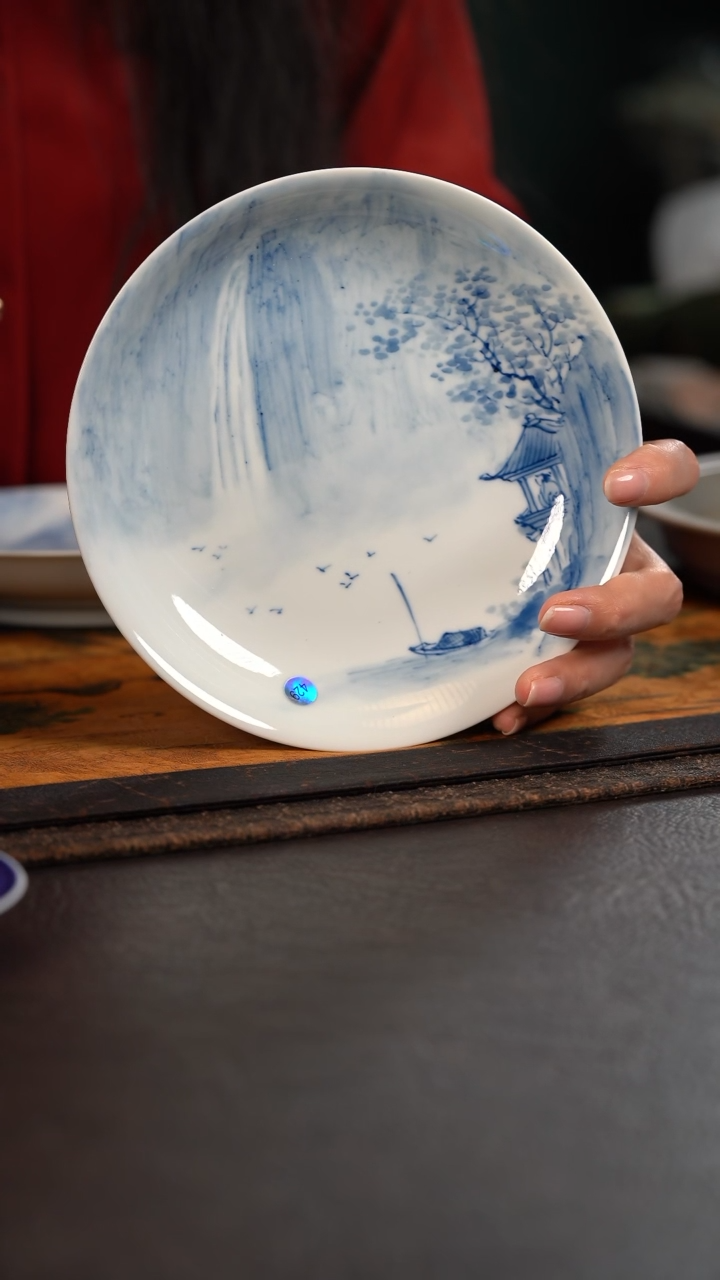 【闪购商品】杯429号HLX写意山水盘子壶承