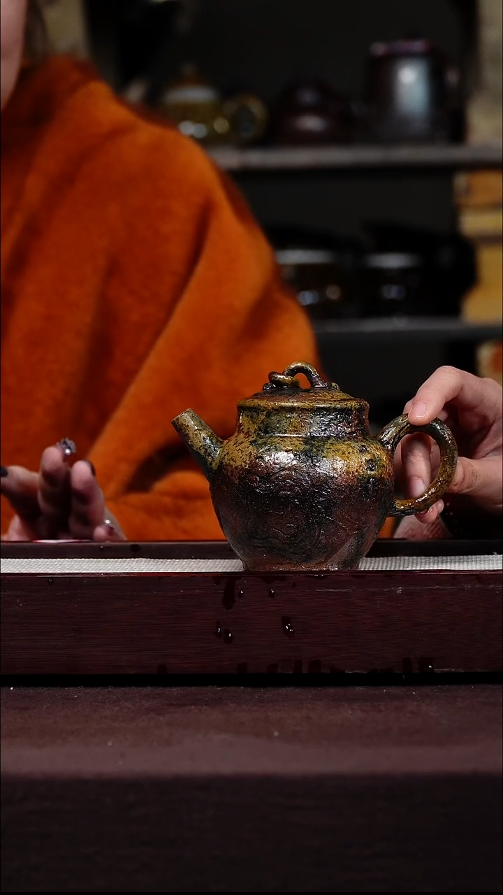 茶壶紫砂宜兴紫砂GFY 松木烧 高直  