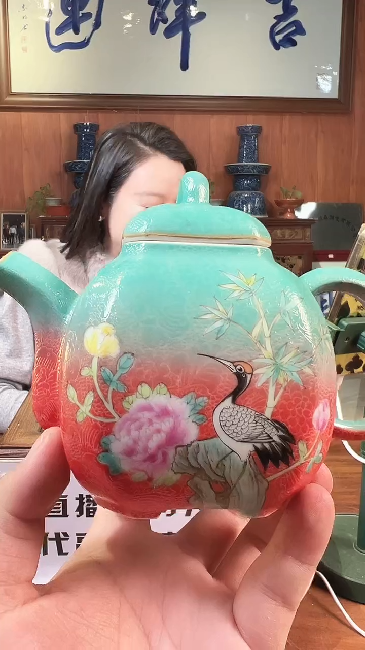 摆件陶景德镇陶瓷青花摆件30