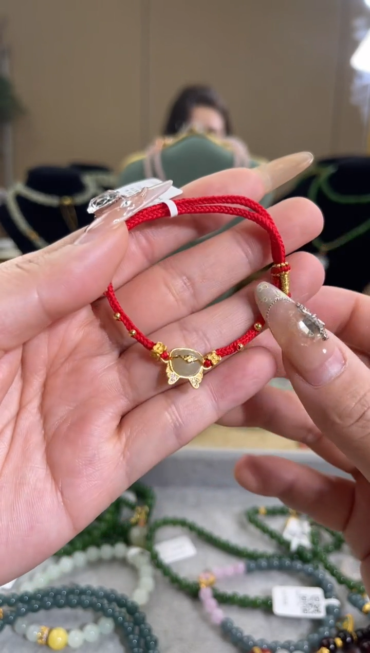 【闪购商品】和田玉手链银S925镶嵌sj