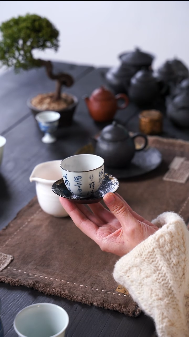 y***i大漆杯垫 定风波杯 2件