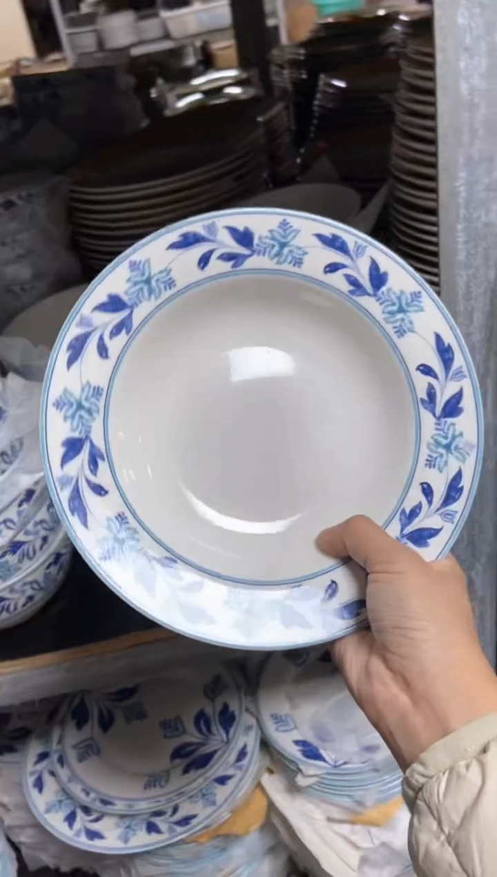 【闪购商品】瓷片陶瓷原单CC812餐具1个汤盘