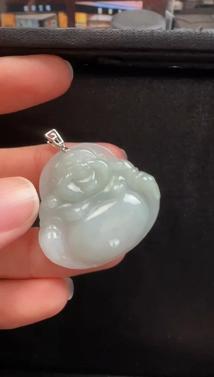 【闪购商品】翡翠颈饰18K金镶嵌343玉佛一个