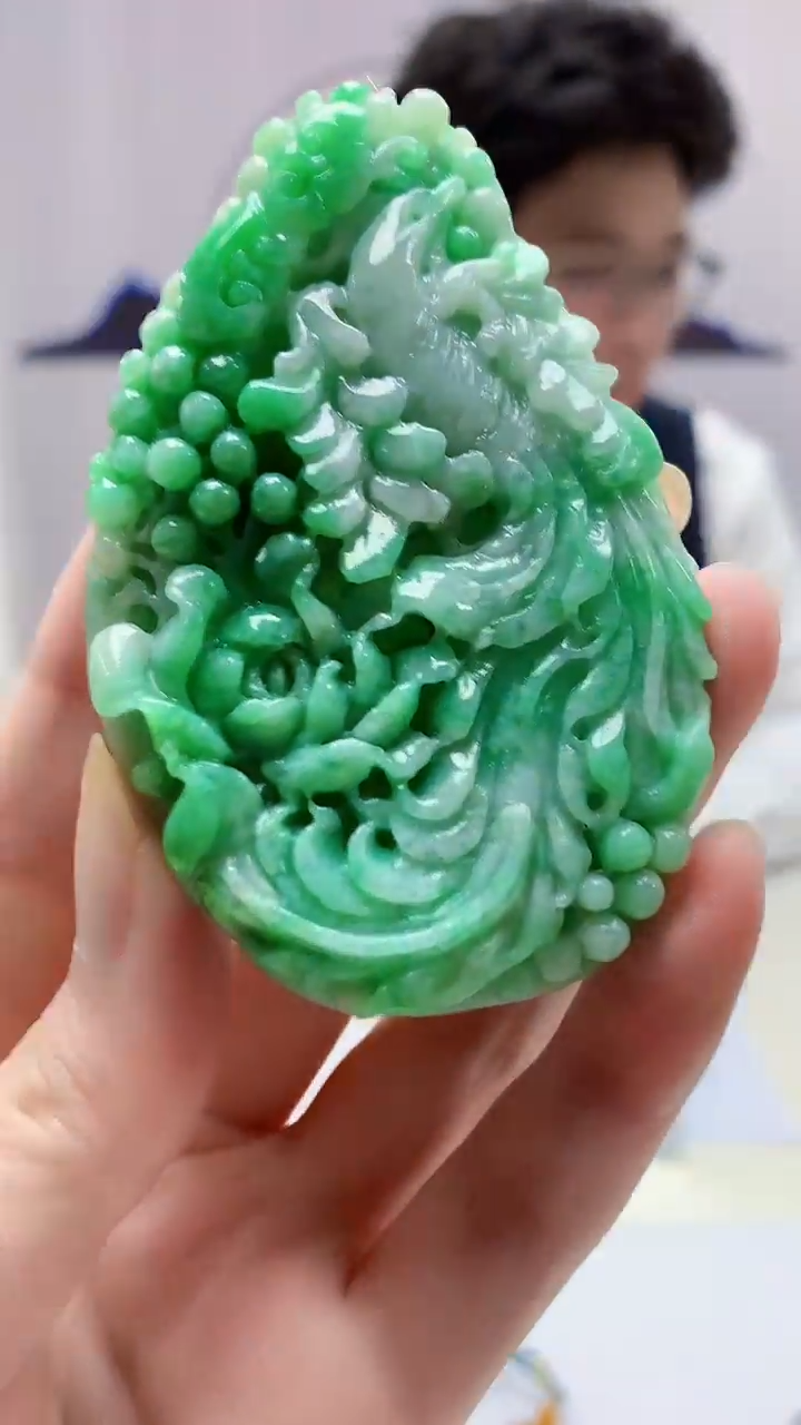 【闪购商品】定制翡翠未镶嵌4688zm-毛货挂件290凤凰