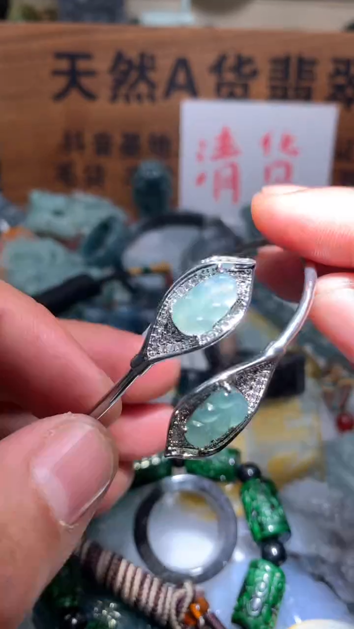 【闪购商品】翡翠颈饰未镶嵌保真天然A货翡翠1