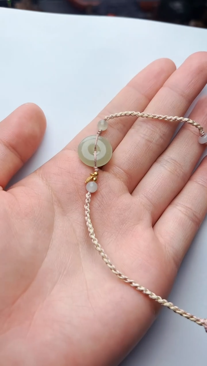 【闪购商品】和田玉手链未镶嵌平安扣手链kk