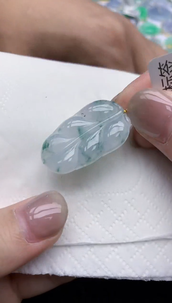 【闪购商品】翡翠颈饰18K金镶嵌天然翡翠A货