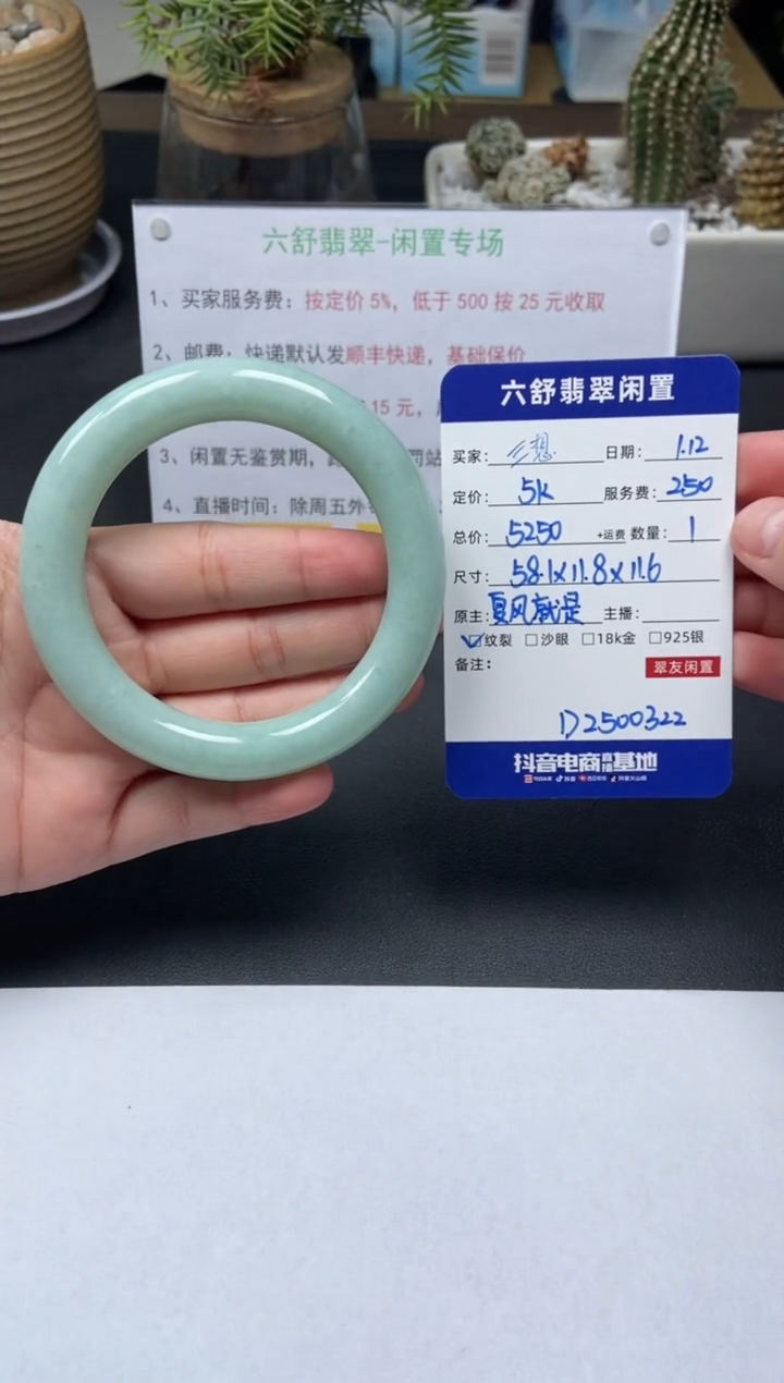 【闪购商品】翡翠手镯未镶嵌D2500322