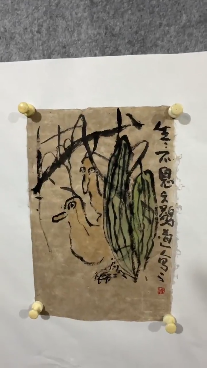 国画写意画花鸟画手绘